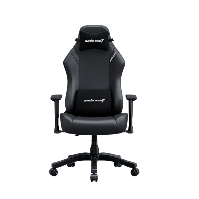 Gaming Chair AD18-44-B-PV-CIS AndaSeat Luna BLACK 1D Armrest 60mm wheels PVC Leather