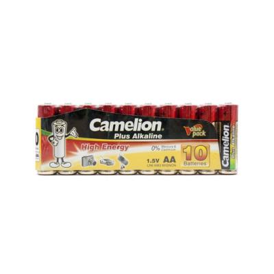 Батарейка, CAMELION, LR6-SP10-DA, Plus Alkaline, AA, 1.5V, 2700 mAh, 10 шт., в плёнке