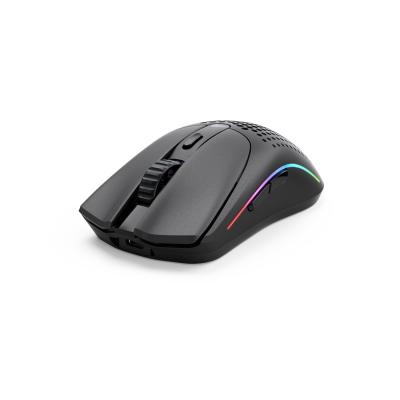 Компьютерная мышь, Glorious, Model O 2 Wireless, GLO-MS-OWV2-MB, Игровая, Оптическая, Беспроводная, 2.4 Ghz, Bluetooth 5.2 LE, Glorious BAMF 2.0 Sensor, 26000 DPI, 650 IPS, 50G, 1000 Hz, RGB, 6 кнопок, Длина провода 2м, Матовый черный