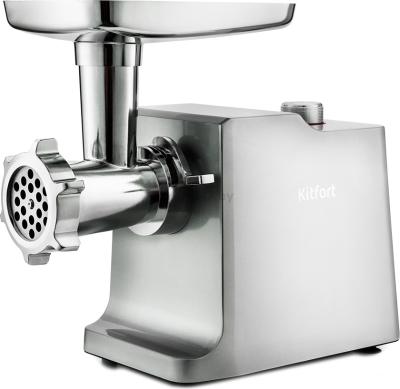 Мясорубка Kitfort КТ-2126, Мощность номинальная 250 Вт, Мощный мотор, 1 скорость работы, Простой уход, Цвет бежевый