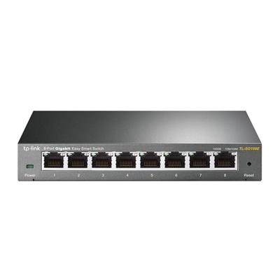 Коммутатор, TP-Link, TL-SG108E, Настольный, 8 портов 10/100/1000M, Управляемый (Easy Smart), Корпус металл