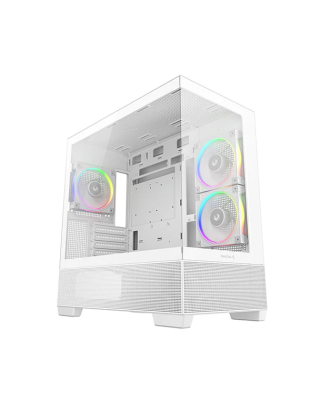DEEPCOOL MATX CG380 3F WH WHITE w/o PSU USB3.0Ч2 Front , Type-C + 120mm*3 ARGB fans
