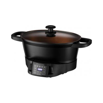 Мультиварка, Russell Hobbs, 28270-56, Мощность 1000W, Объём чаши 6.5L, 8 автоматических программ, Алюминиевый корпус, Керамическое покрытие чаши, Кнопочный тип управления, Черный