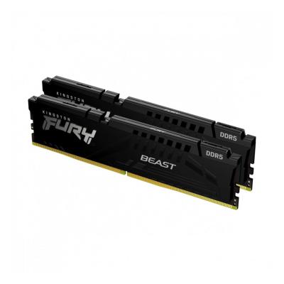 Комплект модулей памяти, Kingston, FURY Beast KF556C36BBEK2-32 (Kit 2x16GB), DDR5, 32GB, DIMM <PC4-44800/5600MHz>, Чёрный